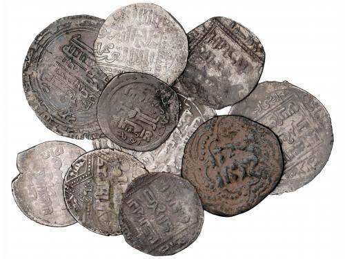 MUNDO ISLÁMICO. Lote 9 monedas. AR. Diferentes dinastías: Di