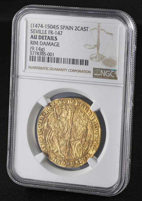 REYES CATÓLICOS. Doble Castellano. SEVILLA. Fernando e Isabe