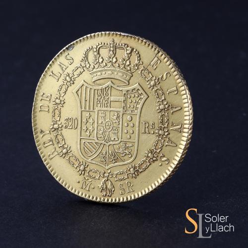 FERNANDO VII. 320 Reales. 1822. MADRID. S.R. 26,93 grs. (Gri