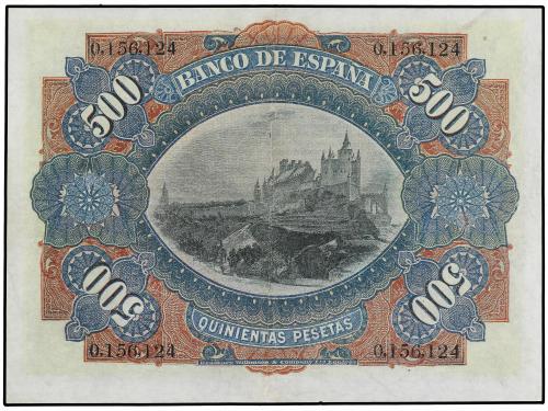 BANCO DE ESPAÑA. 500 Pesetas. 15 Julio 1907. Alcázar de Sego