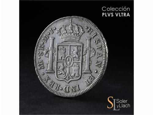 CARLOS III. 8 Reales. 1774. LIMA. M.J. 26,91 grs. Restos de 