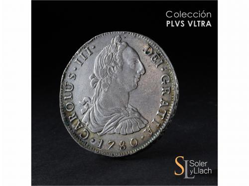 CARLOS III. 8 Reales. 1780. LIMA. M.I. 26,85 grs. Acuñación 