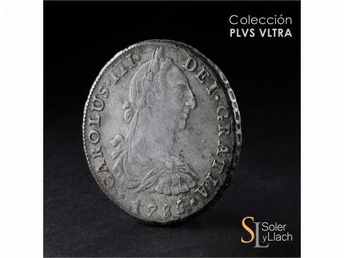 CARLOS III. 8 Reales. 1785. LIMA. M.I. 26,69 grs. Ligeras ox