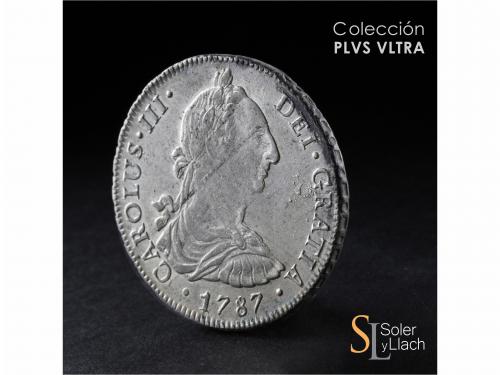 CARLOS III. 8 Reales. 1787. LIMA. M.I. 26,95 grs. Acuñación 