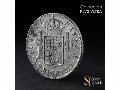 CARLOS III. 8 Reales. 1787. LIMA. M.I. 26,95 grs. Acuñación 