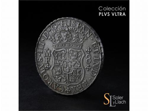CARLOS III. 8 Reales. 1767. MÉXICO. M.F. 26,92 grs. Columnar