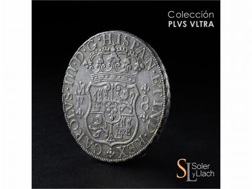 CARLOS III. 8 Reales. 1768. MÉXICO. M.F. 26,79 grs. Columnar