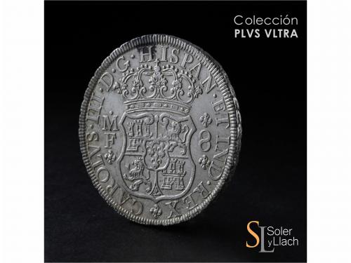 CARLOS III. 8 Reales. 1770. MÉXICO. M.F. 26,94 grs. Columnar