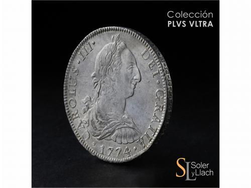 CARLOS III. 8 Reales. 1774. MÉXICO. F.M. 26,82 grs. Levísima