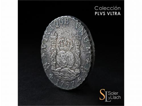 CARLOS III. 8 Reales. 1767. MÉXICO. M.F. 26,26 grs. Columnar