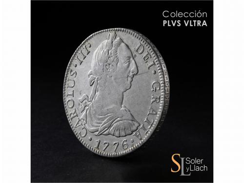 CARLOS III. 8 Reales. 1776. MÉXICO. F.M. 26,6 grs. Restos de