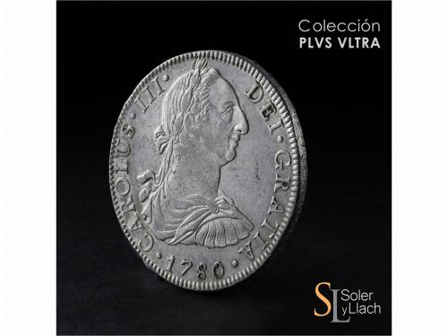 CARLOS III. 8 Reales. 1780. MÉXICO. F.F. 26,9 grs. Pequeños 