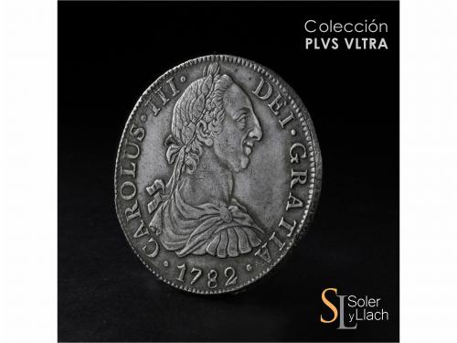 CARLOS III. 8 Reales. 1782. MÉXICO. F.F. 26,97 grs. Pátina i