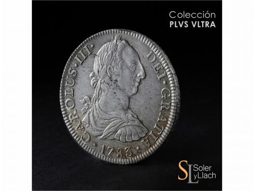 CARLOS III. 8 Reales. 1783. MÉXICO. F.F. 26,98 grs. Restos d
