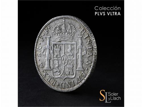 CARLOS III. 8 Reales. 1784. MÉXICO. F.F. 27 grs. Pequeños go