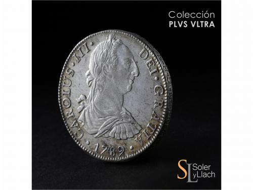 CARLOS III. 8 Reales. 1789. MÉXICO. F.M. 27 grs. Leves rotur