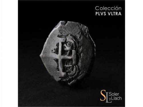 CARLOS III. 8 Reales. 1764. POTOSÍ. V.-Y. 26,79 grs. Pátina.