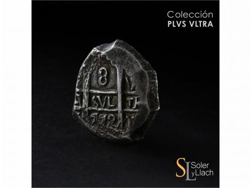 CARLOS III. 8 Reales. 1772. POTOSÍ. V.-Y. 26,56 grs. Leves o