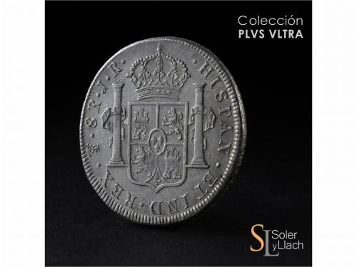 CARLOS III. 8 Reales. 1773. POTOSÍ. J.R. 27 grs. Primer año 
