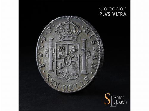 CARLOS III. 8 Reales. 1775. POTOSÍ. J.R. 26,95 grs. Ligera p