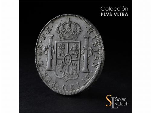 CARLOS III. 8 Reales. 1776. POTOSÍ. P.R. 26,98 grs. Restos d