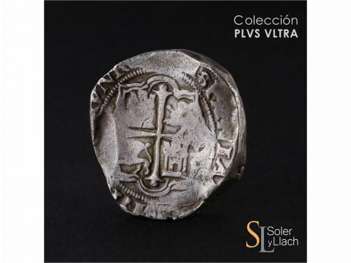 FELIPE II. 8 Reales. MÉXICO. F. Anv.: M roel encima / F - Es