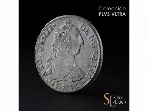 CARLOS III. 8 Reales. 1782. POTOSÍ. P.R. 26,75 grs. Brillo o