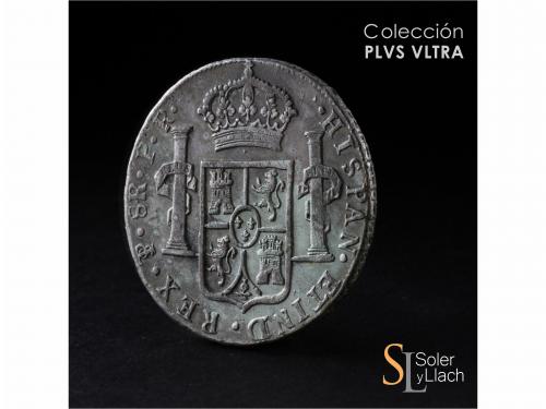 CARLOS III. 8 Reales. 1784. POTOSÍ. P.R. 26,71 grs. Pátina. 