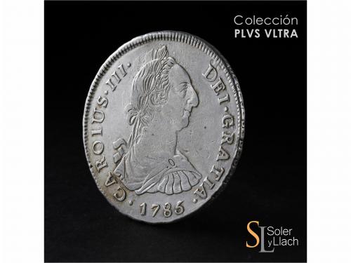 CARLOS III. 8 Reales. 1785. POTOSÍ. P.R. 26,68 grs. MBC. / V