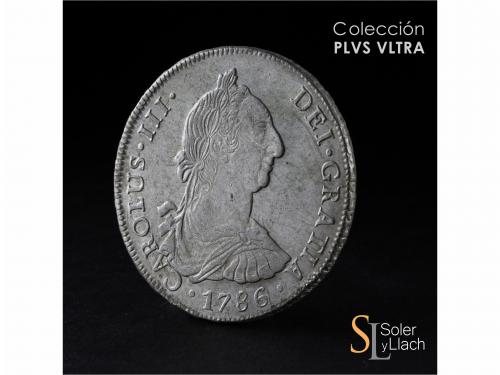 CARLOS III. 8 Reales. 1786. POTOSÍ. P.R. 26,77 grs. Acuñació