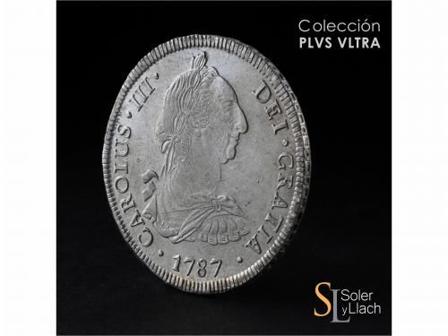 CARLOS III. 8 Reales. 1787. POTOSÍ. P.R. 26,89 grs. Acuñació