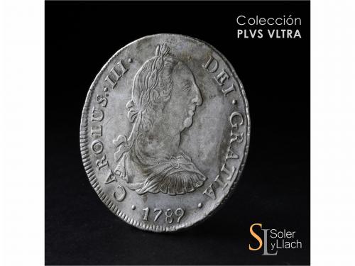 CARLOS III. 8 Reales. 1789. POTOSÍ. P.R. 26,82 grs. Escasa. 