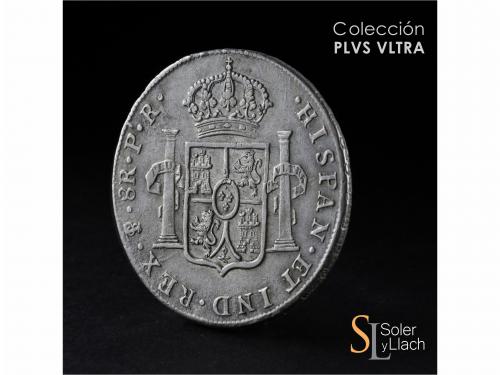 CARLOS III. 8 Reales. 1789. POTOSÍ. P.R. 26,82 grs. Escasa. 