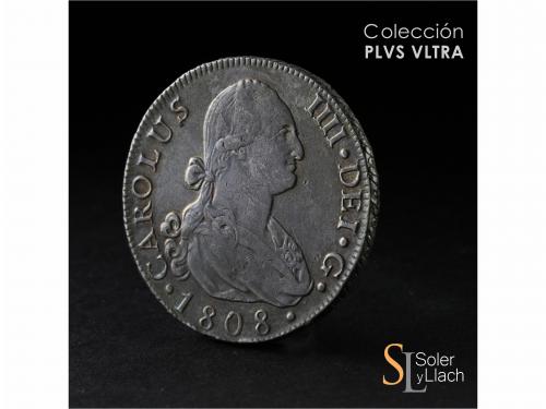 CARLOS IV. 8 Reales. 1808. MADRID. F.A. 26,58 grs. Grieta en