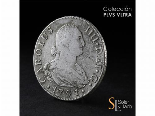 CARLOS IV. 8 Reales. 1791. SEVILLA. C. 26,26 grs. Oxidacione