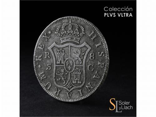 CARLOS IV. 8 Reales. 1791. SEVILLA. C. 26,26 grs. Oxidacione