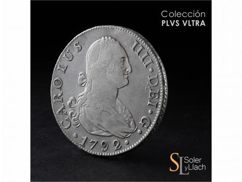 CARLOS IV. 8 Reales. 1792. SEVILLA. C. 26,69 grs. Escasa. MB