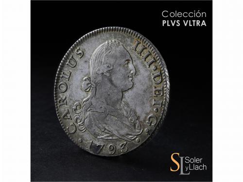 CARLOS IV. 8 Reales. 1793. SEVILLA. C.N. 26,65 grs. Manchita