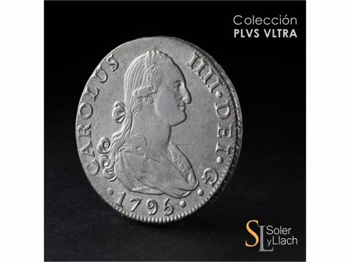 CARLOS IV. 8 Reales. 1795. SEVILLA. C.N. 26,76 grs. Restos d