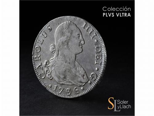 CARLOS IV. 8 Reales. 1796. SEVILLA. C.N. 26,76 grs. Escasa. 