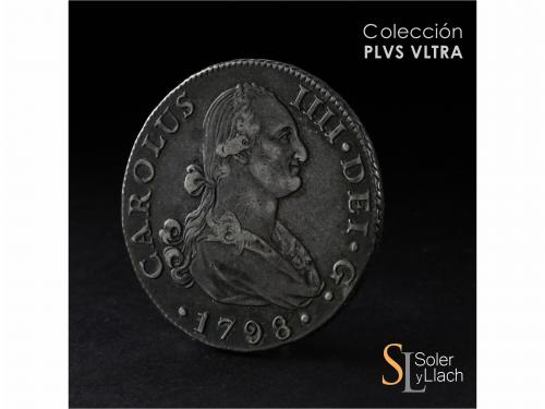 CARLOS IV. 8 Reales. 1798. SEVILLA. C.N. 26,89 grs. Pátina o