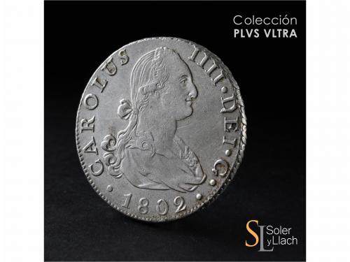 CARLOS IV. 8 Reales. 1802. SEVILLA. C.N. 26,93 grs. Restos d