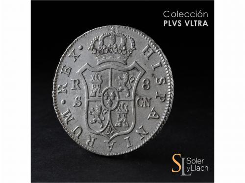 CARLOS IV. 8 Reales. 1802. SEVILLA. C.N. 26,93 grs. Restos d