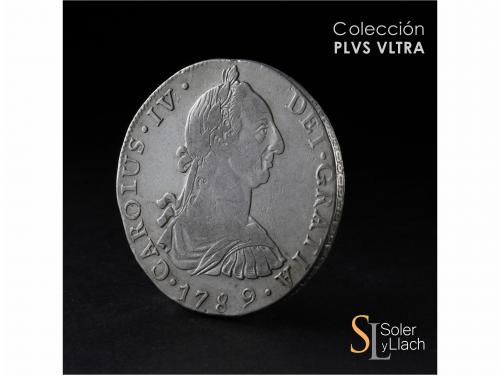 CARLOS IV. 8 Reales. 1789. GUATEMALA. M. 26,64 grs. Busto de