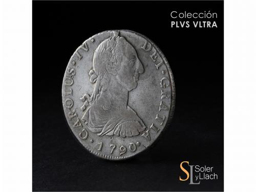 CARLOS IV. 8 Reales. 1790. GUATEMALA. M. 26,69 grs. Busto de