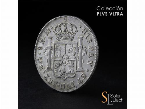 CARLOS IV. 8 Reales. 1793. GUATEMALA. M. 26,83 grs. Rayitas.