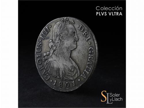 CARLOS IV. 8 Reales. 1801. GUATEMALA. M. 26,78 grs. Pátina o