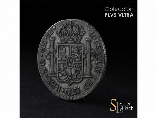 CARLOS IV. 8 Reales. 1801. GUATEMALA. M. 26,78 grs. Pátina o
