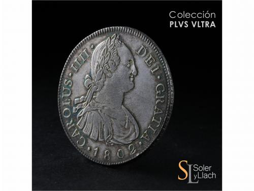 CARLOS IV. 8 Reales. 1802. GUATEMALA. M. 26,9 grs. Ligera pá