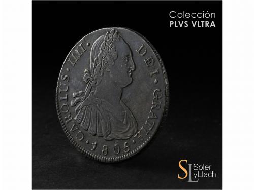 CARLOS IV. 8 Reales. 1805. GUATEMALA. M. 26,87 grs. Pátina n